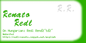 renato redl business card